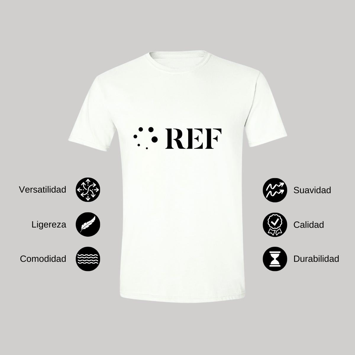 Playera Manga Corta Hombre Blanco Personalizable Logo