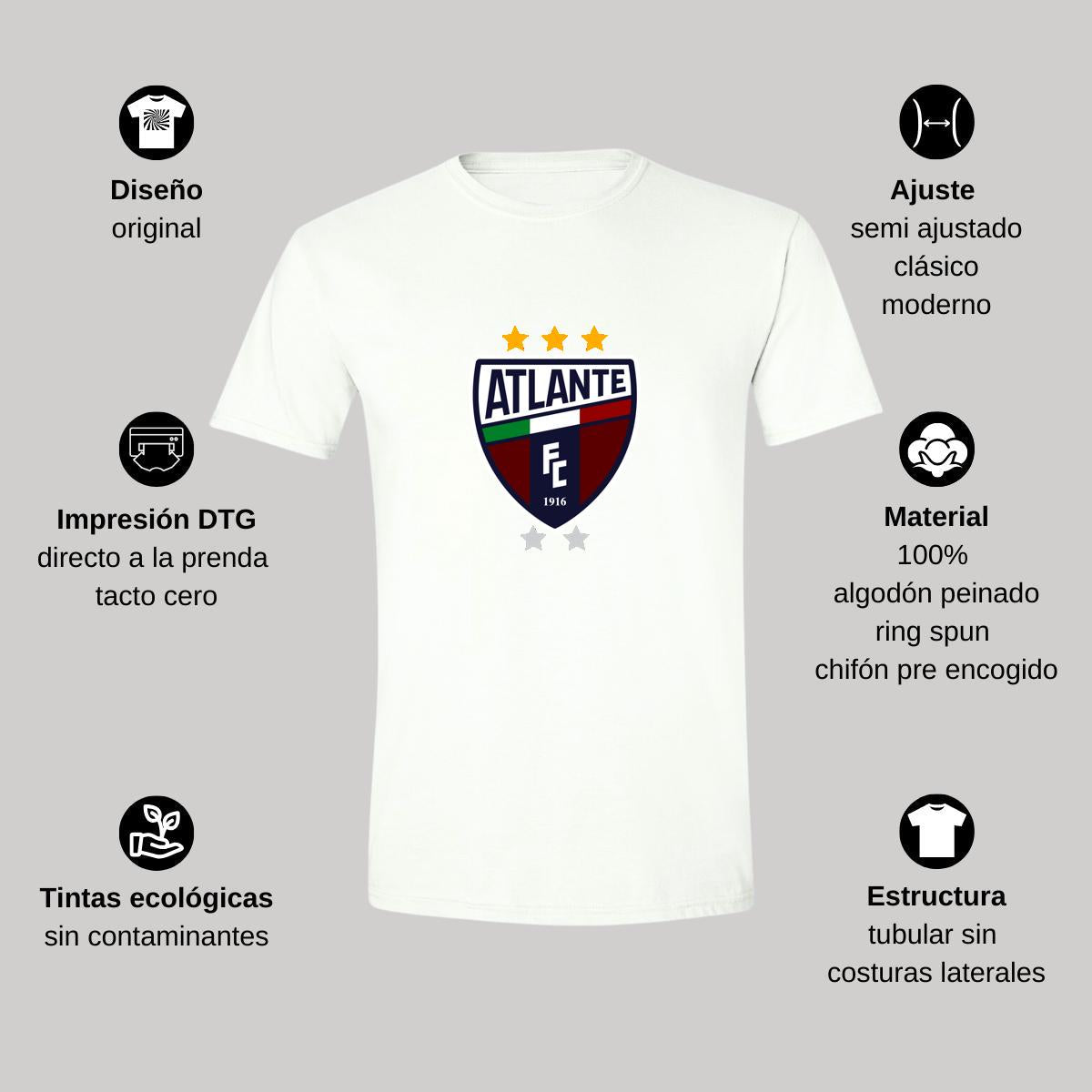 Playera Manga Corta Hombre Blanco Personalizable Logo
