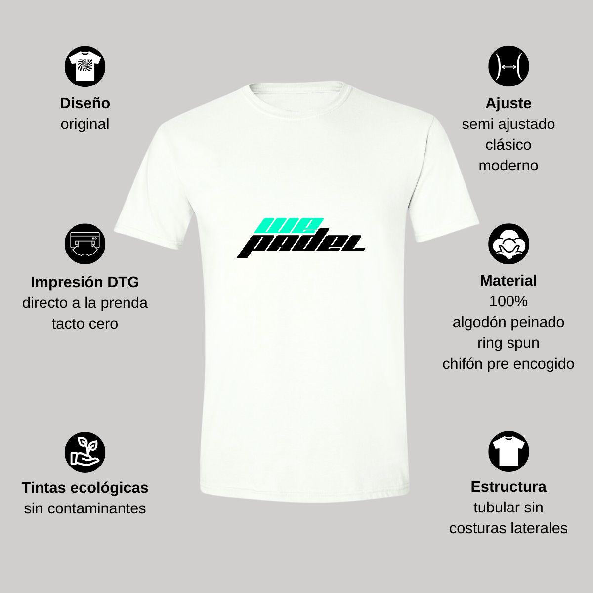 Playera Manga Corta Hombre Blanco Personalizable Logo