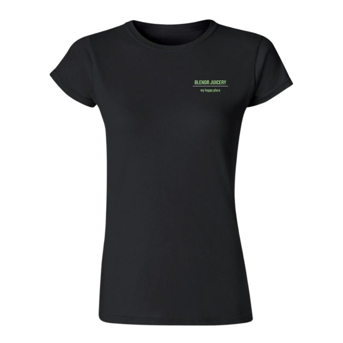 Playera Manga Corta Mujer Negro Escudo