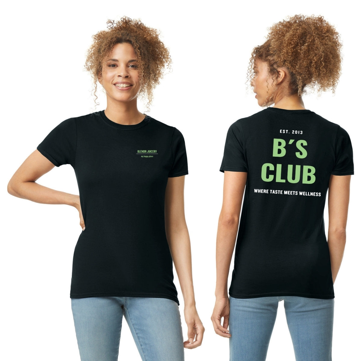 Playera Manga Corta Mujer Negro Escudo