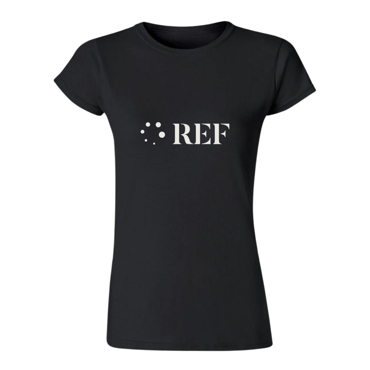 Playera Manga Corta Mujer Negro Personalizable Logo