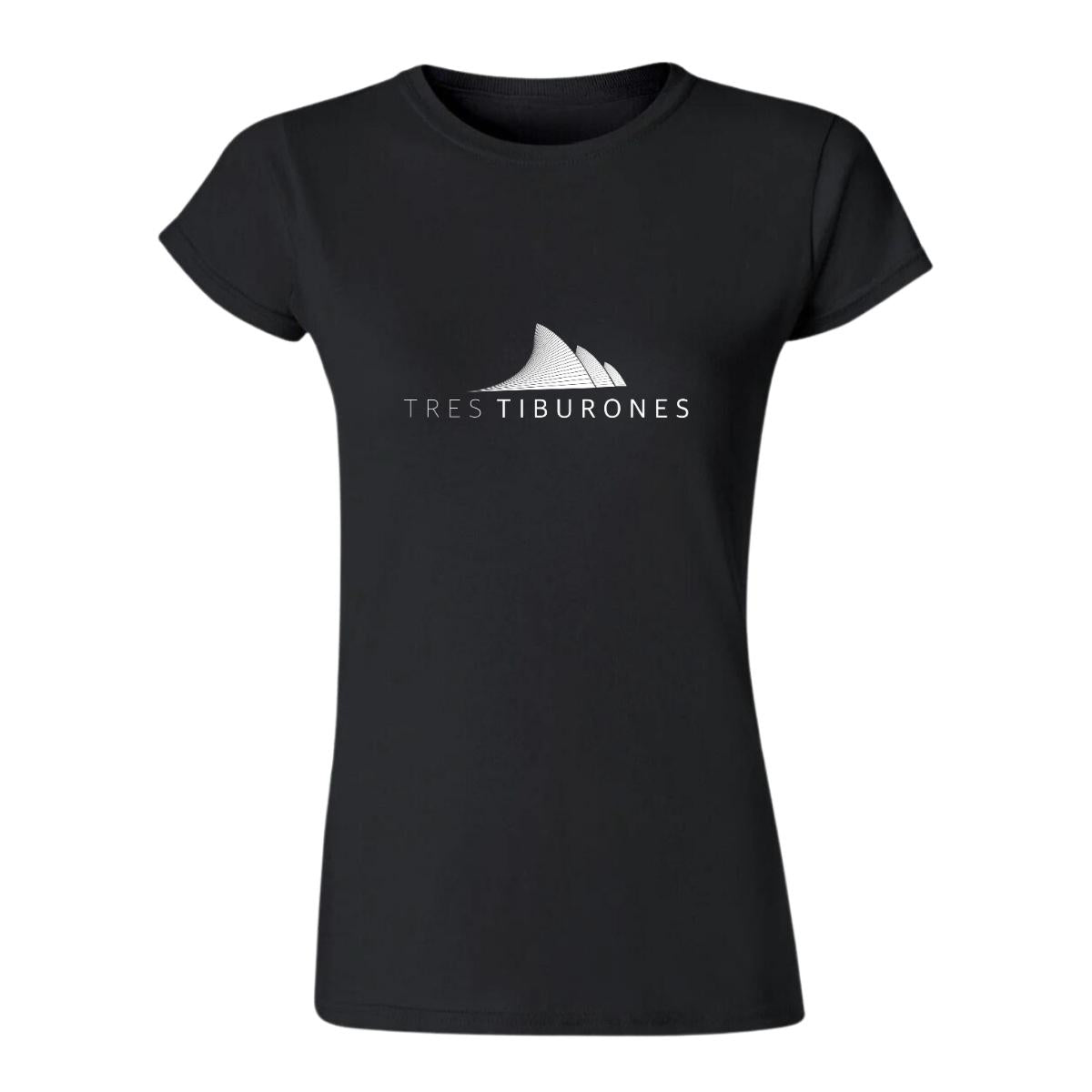 Playera Manga Corta Mujer Negro Personalizable Logo