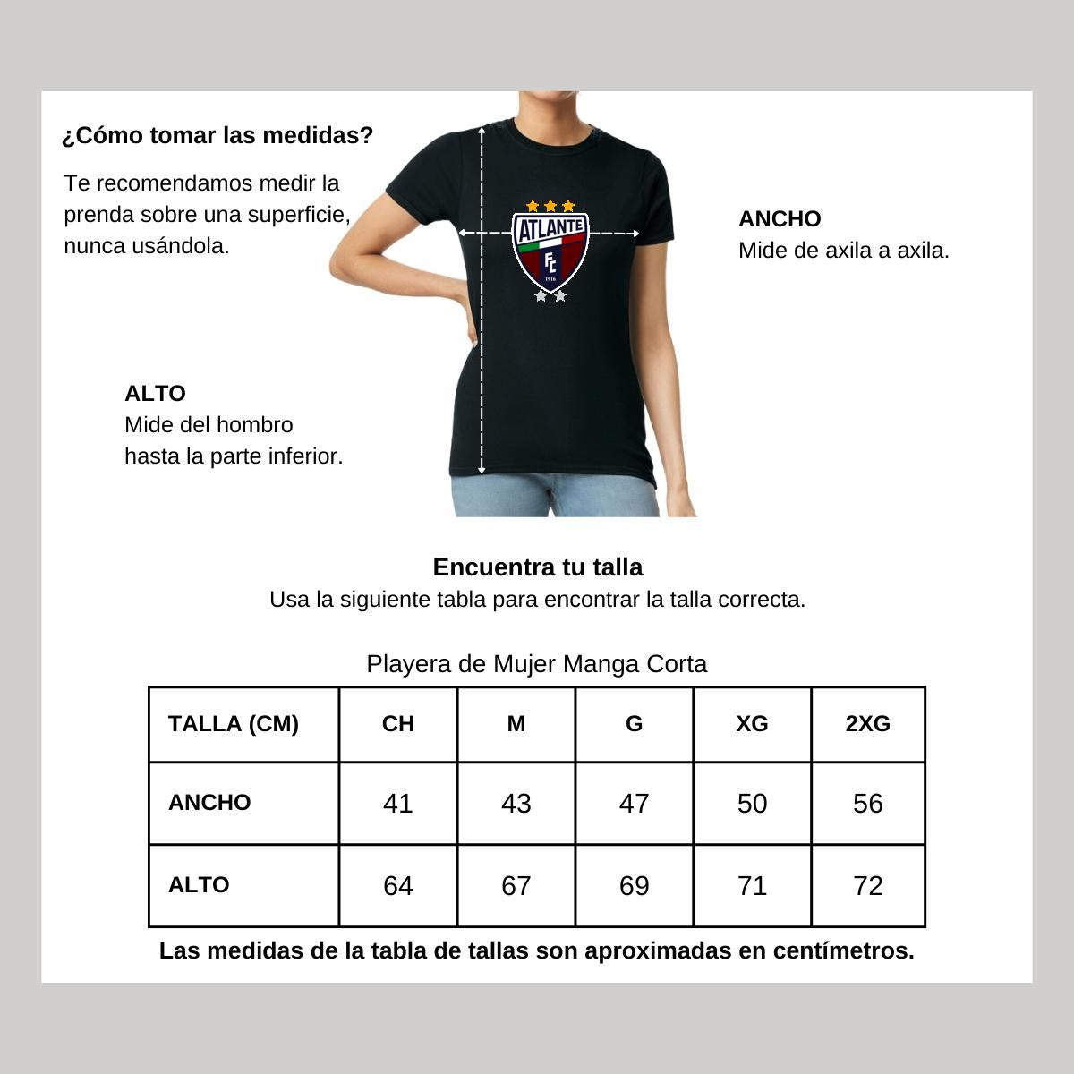 Playera Manga Corta Mujer Negro Personalizable Logo