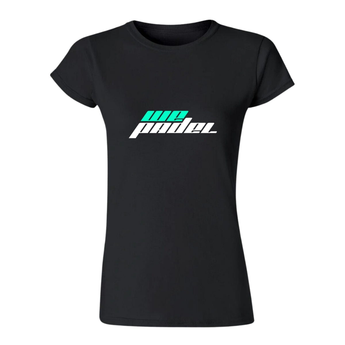 Playera Manga Corta Mujer Negro Personalizable Logo