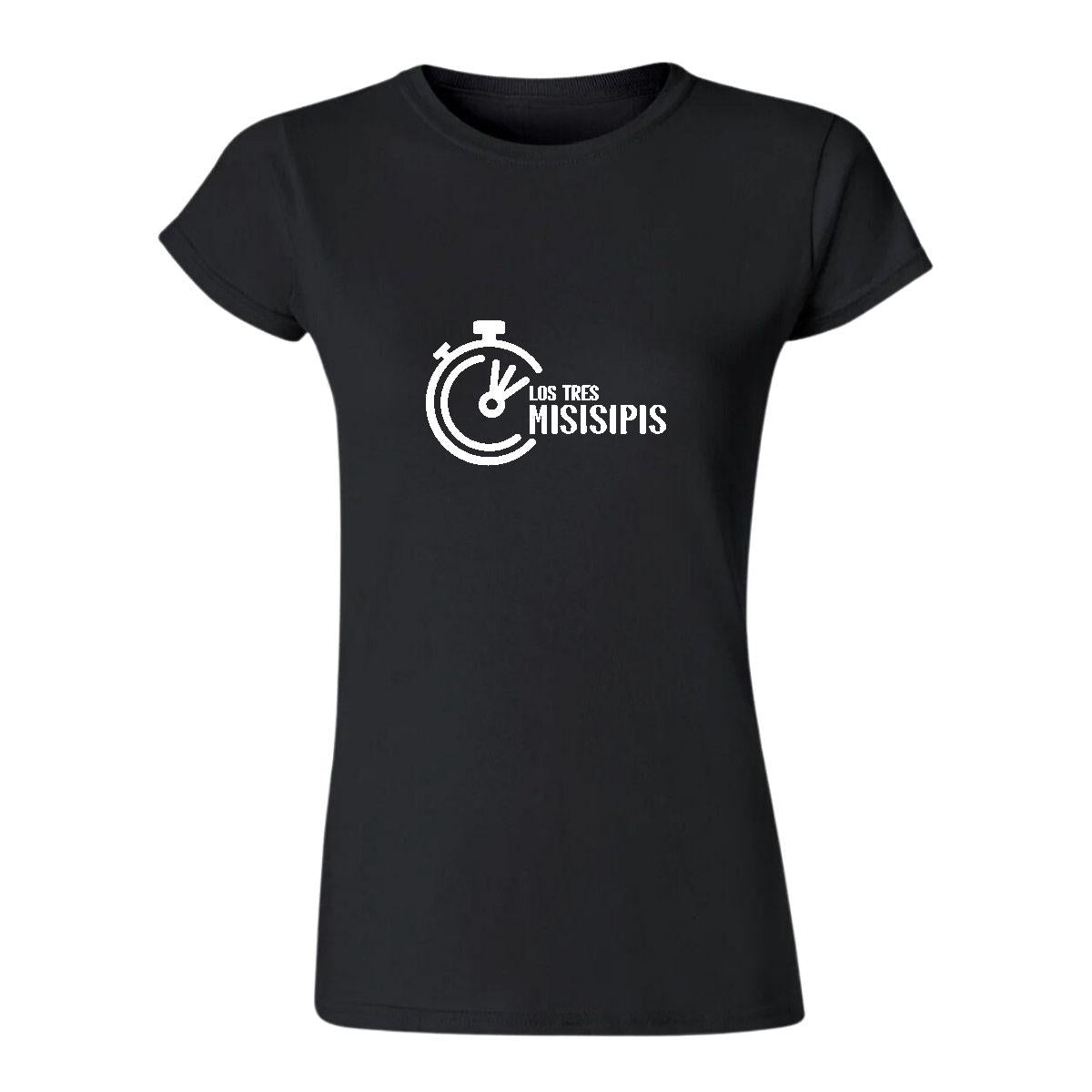 Playera Manga Corta Mujer Negro Personalizable Logo
