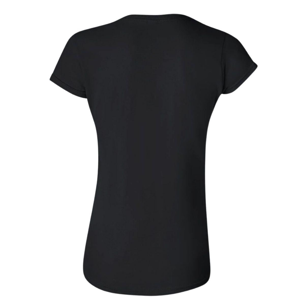 Playera Manga Corta Mujer Negro Personalizable Logo
