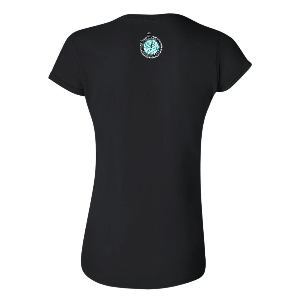 Playera Manga Corta Mujer Negro Personalizable Logo Si Se Conozcan