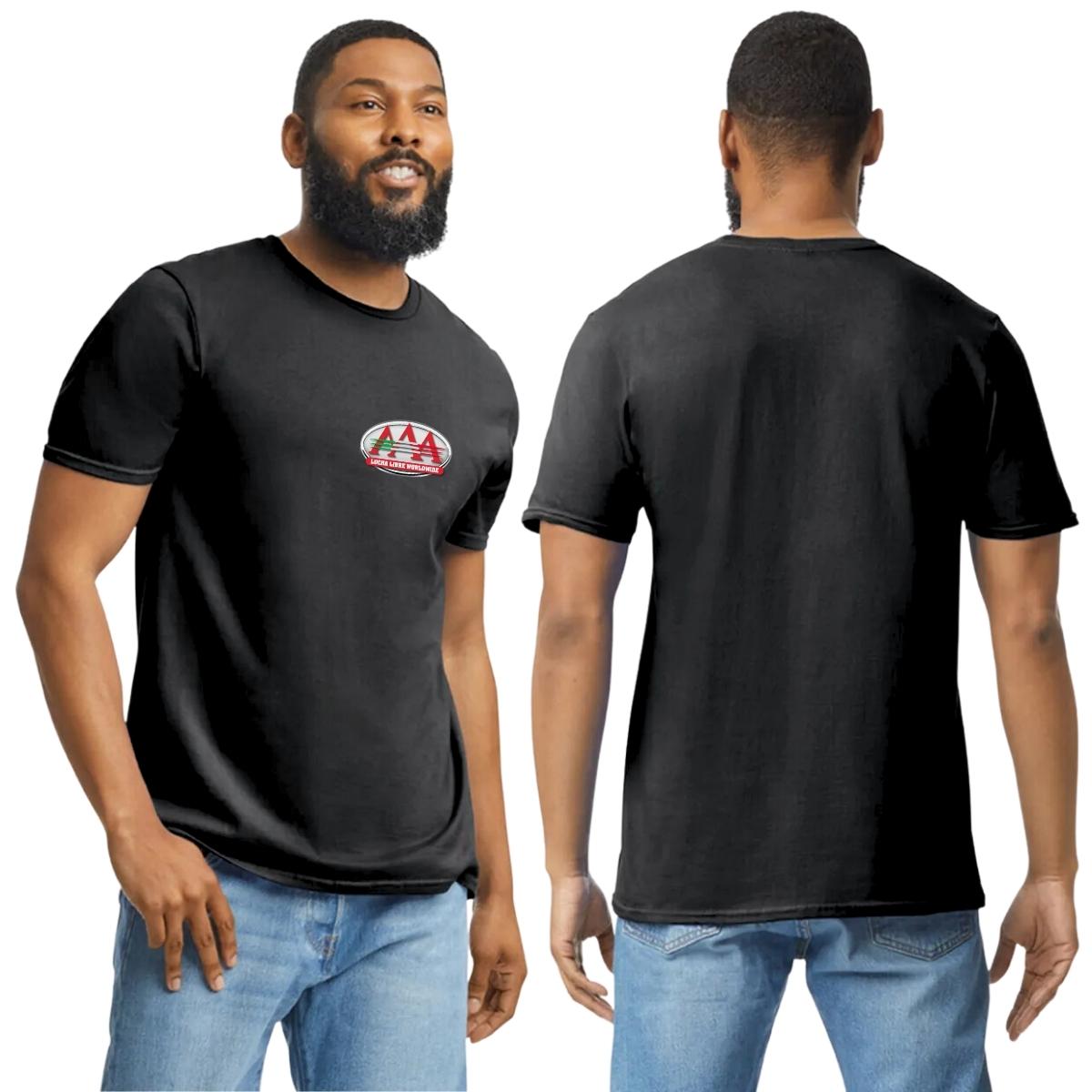 Playera Manga Corta Hombre Negro Personalizable Escudo