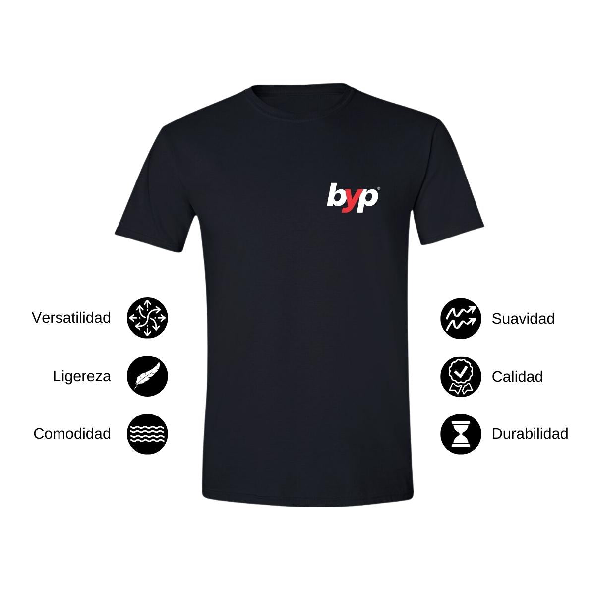 Playera Manga Corta Hombre Negro Personalizable Escudo