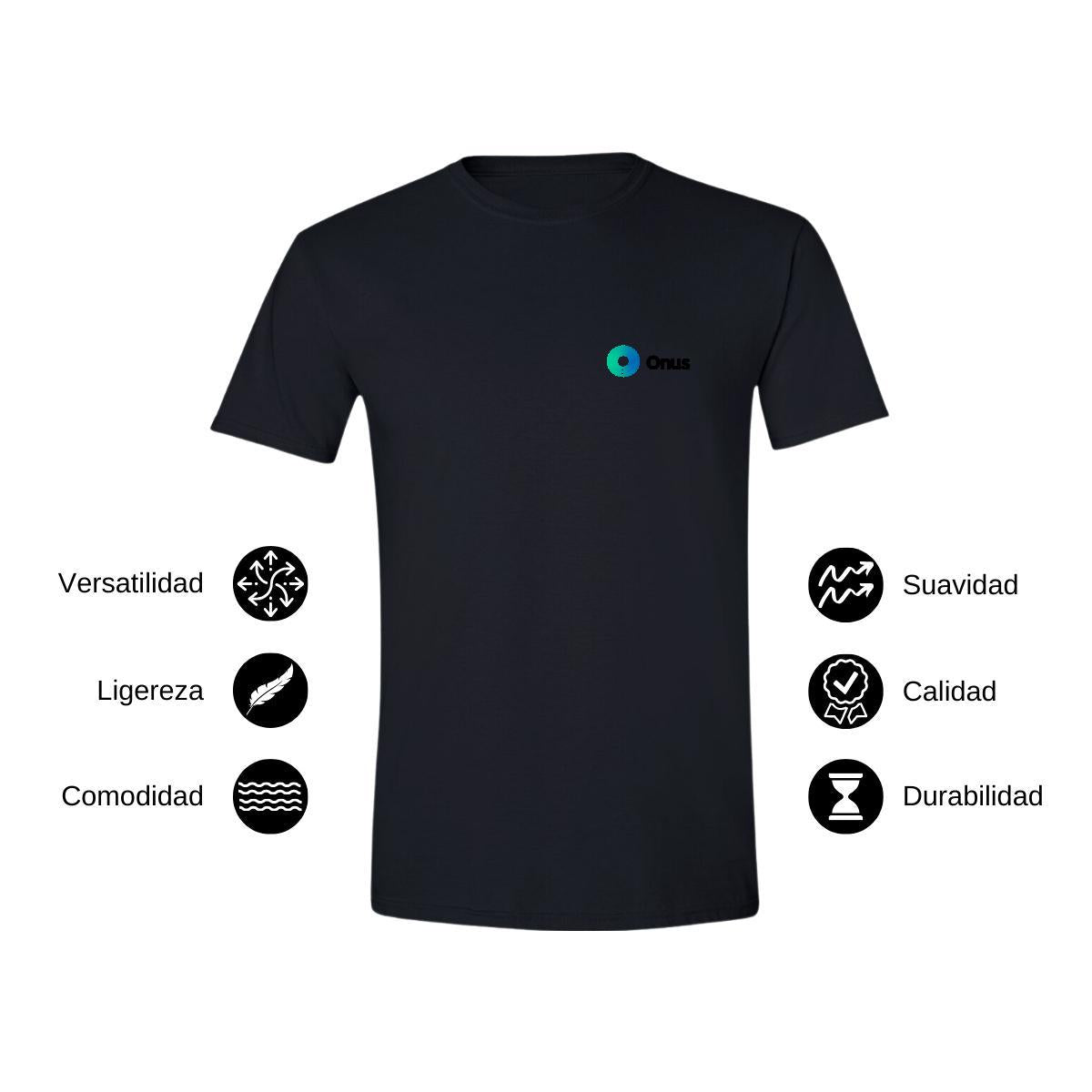 Playera Manga Corta Hombre Negro Personalizable Escudo