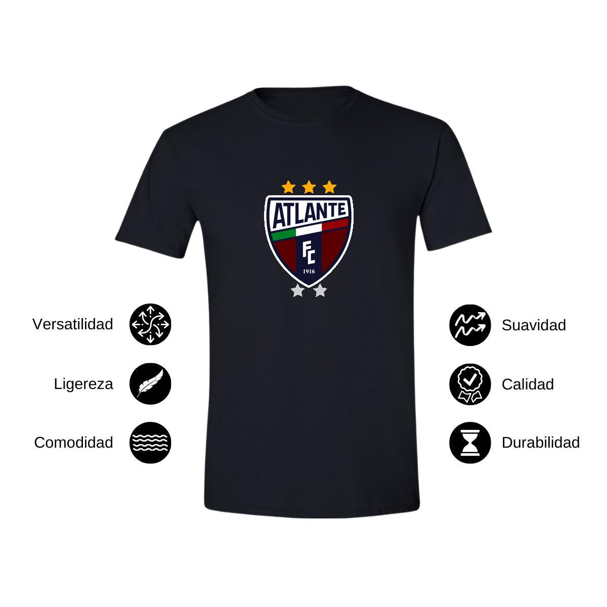 Playera Manga Corta Hombre Negro Personalizable Logo