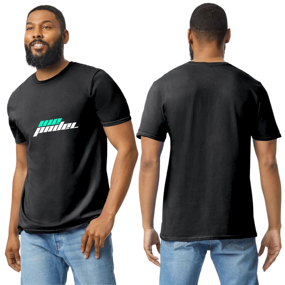 Playera Manga Corta Hombre Negro Personalizable Logo