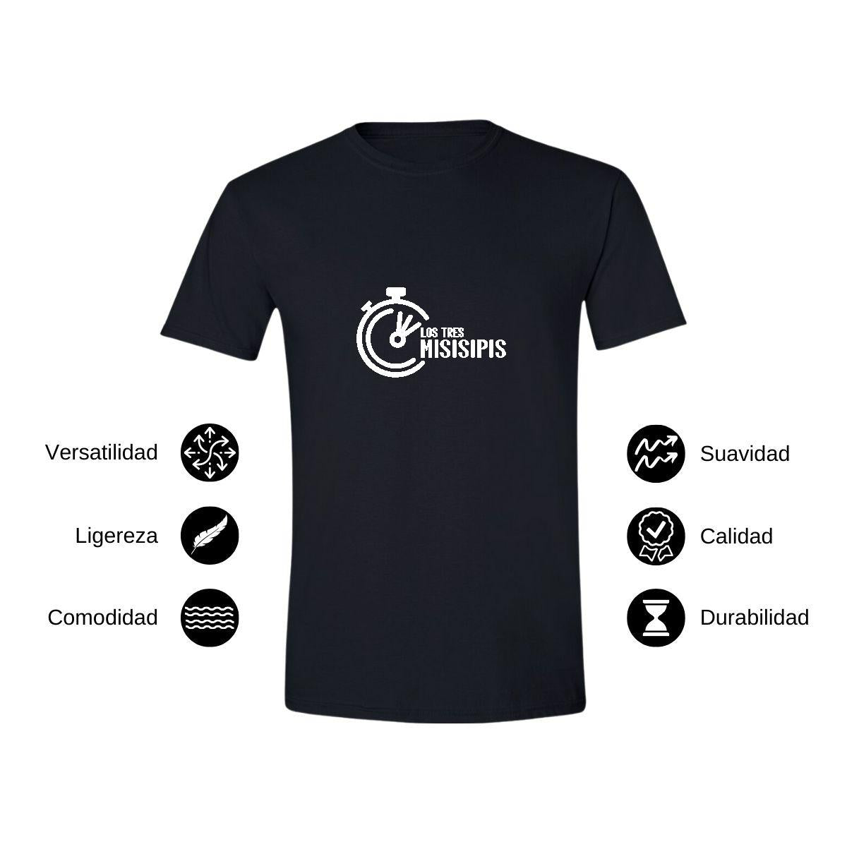 Playera Manga Corta Hombre Negro Personalizable Logo