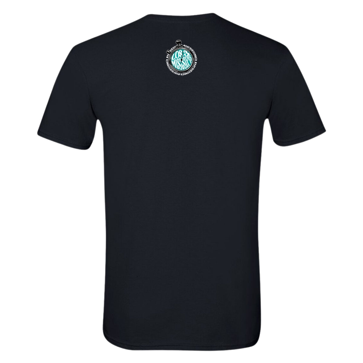 Playera Manga Corta Hombre Negro Personalizable Logo Si Se Conozcan