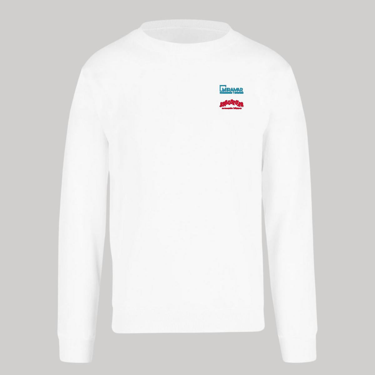Sudadera Unisex Blanco Personalizable Escudo
