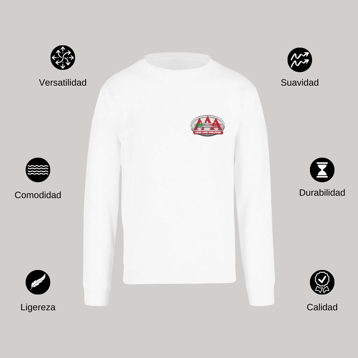 Sudadera Unisex Blanco Personalizable Escudo
