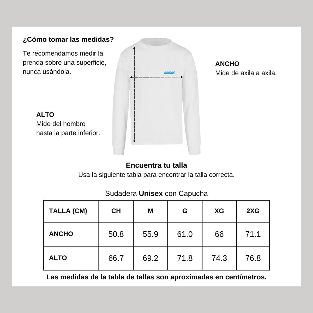 Sudadera Unisex Blanco Personalizable Escudo