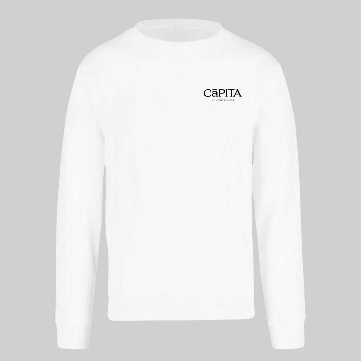 Sudadera Unisex Blanco Personalizable Escudo