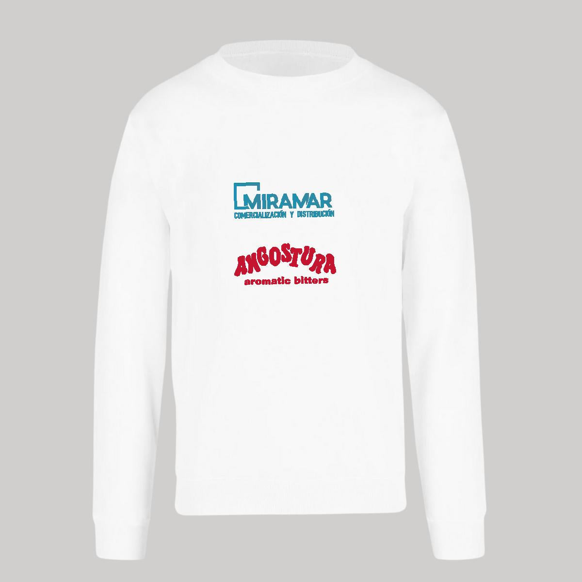 Sudadera Unisex Blanco Personalizable Logo