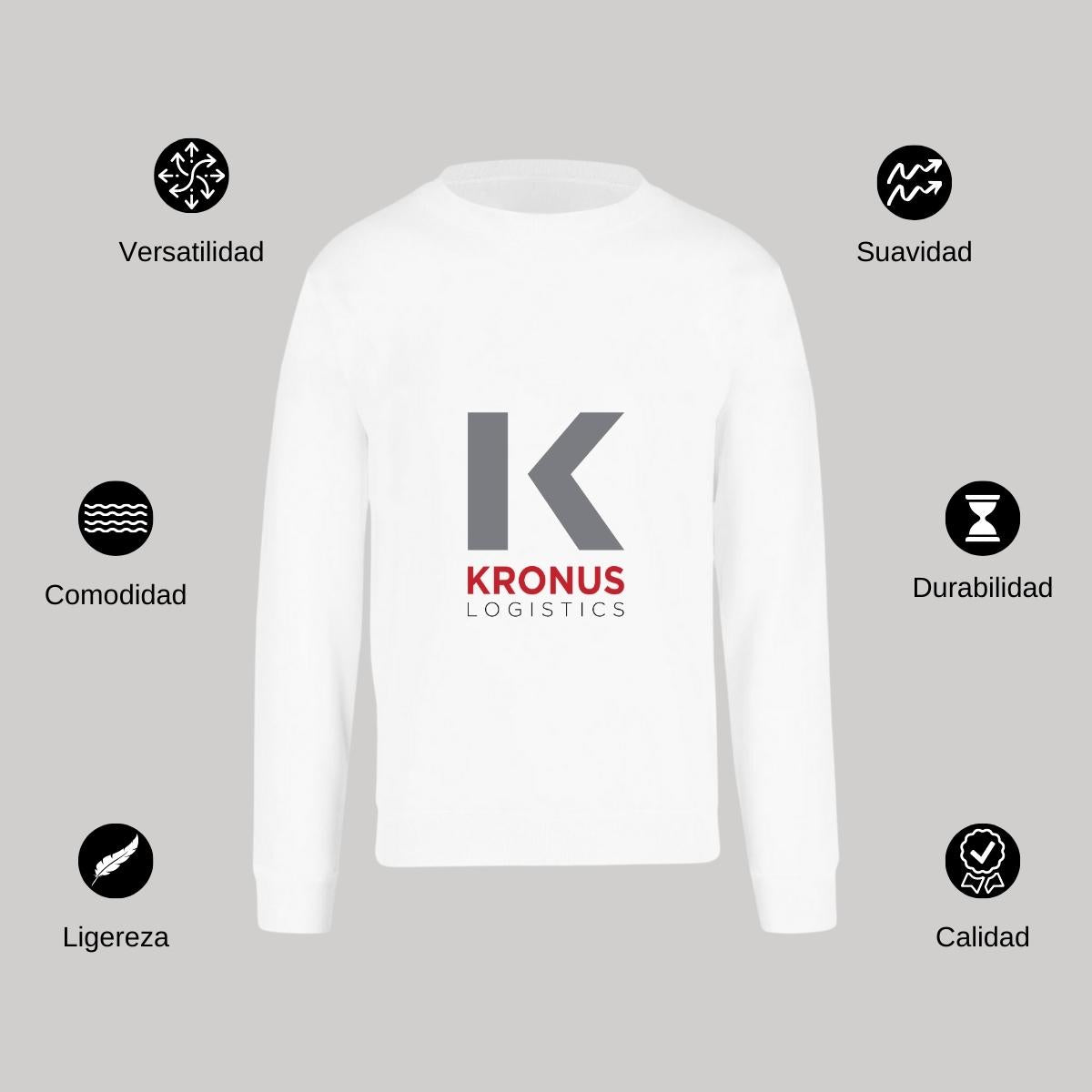 Sudadera Unisex Blanco Personalizable Logo