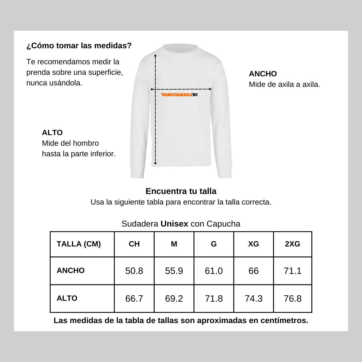 Sudadera Unisex Blanco Personalizable Logo