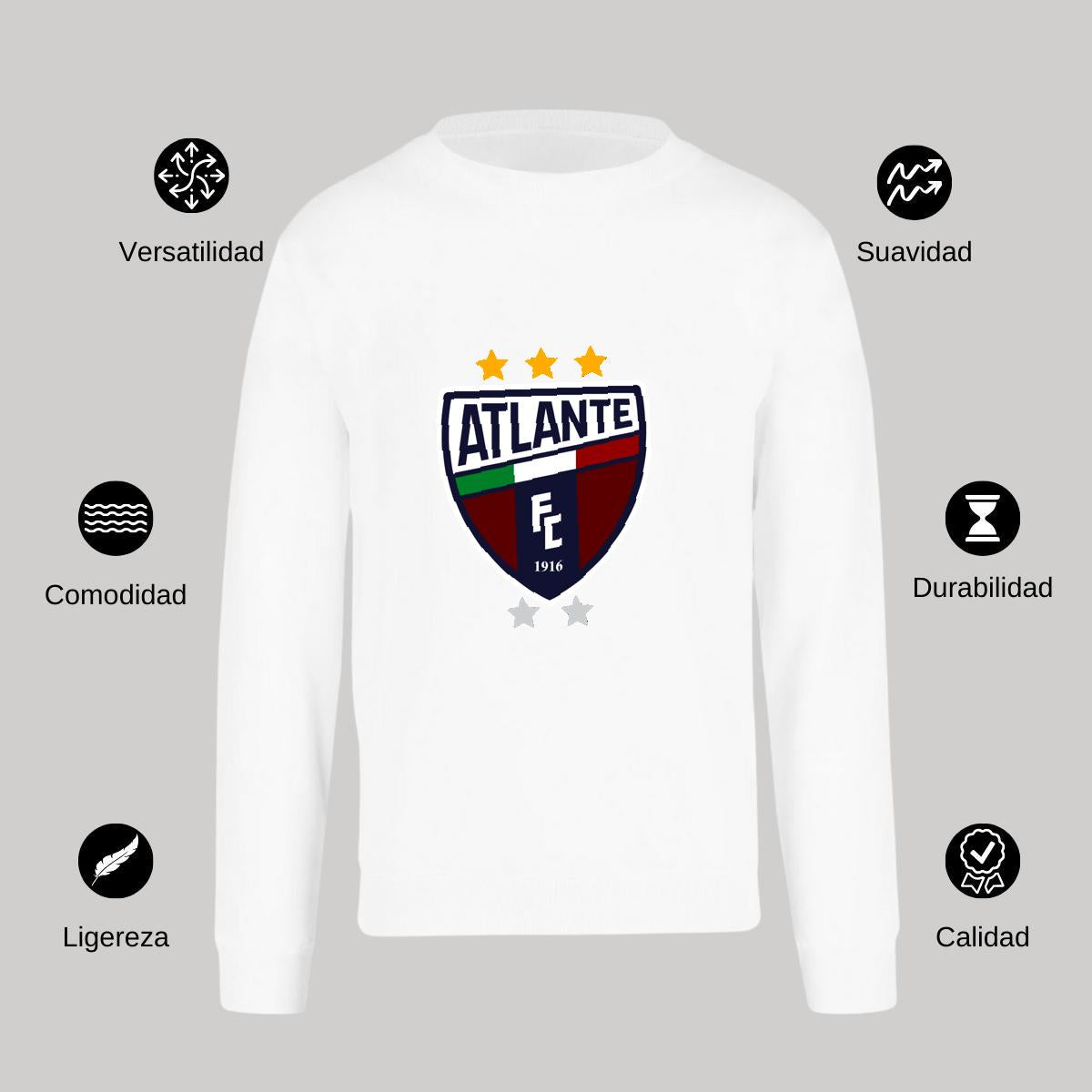 Sudadera Unisex Blanco Personalizable Logo