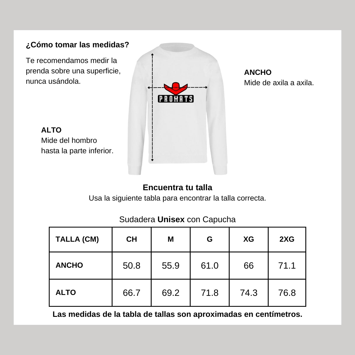 Sudadera Unisex Blanco Personalizable Logo