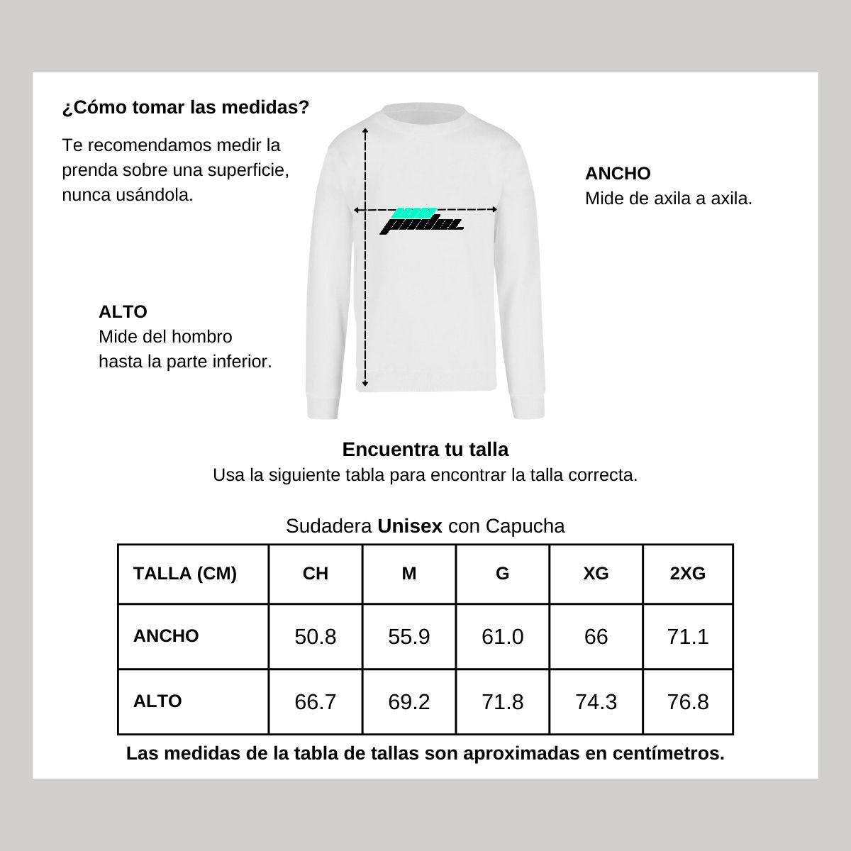 Sudadera Unisex Blanco Personalizable Logo