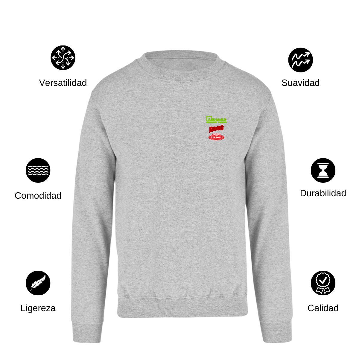 Sudadera Unisex Gris Personalizable Escudo