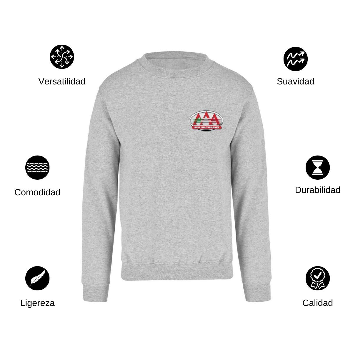 Sudadera Unisex Gris Personalizable Escudo