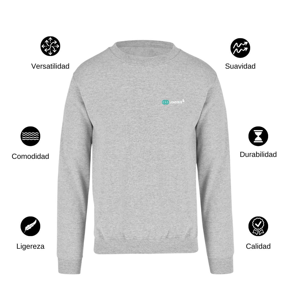 Sudadera Unisex Gris Personalizable Escudo