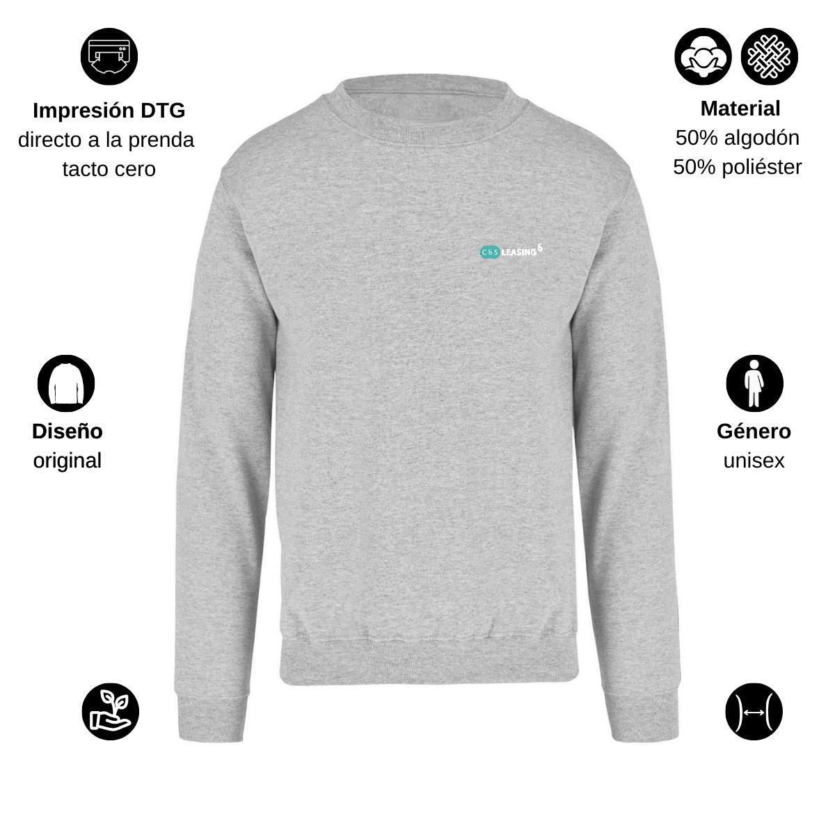 Sudadera Unisex Gris Personalizable Escudo