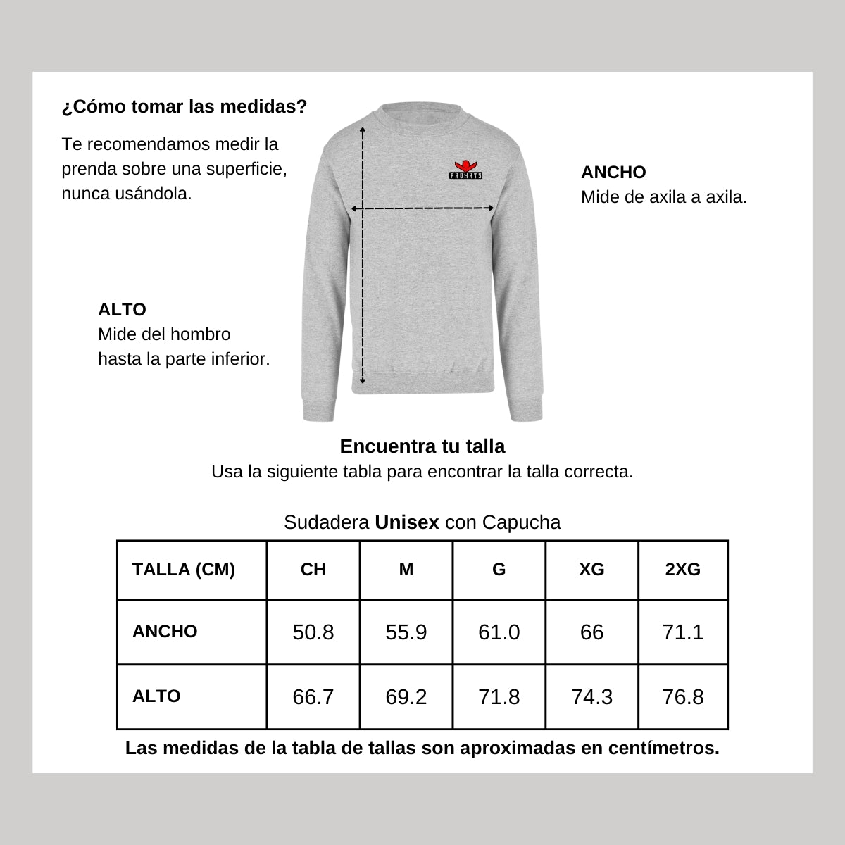Sudadera Unisex Gris Personalizable Escudo