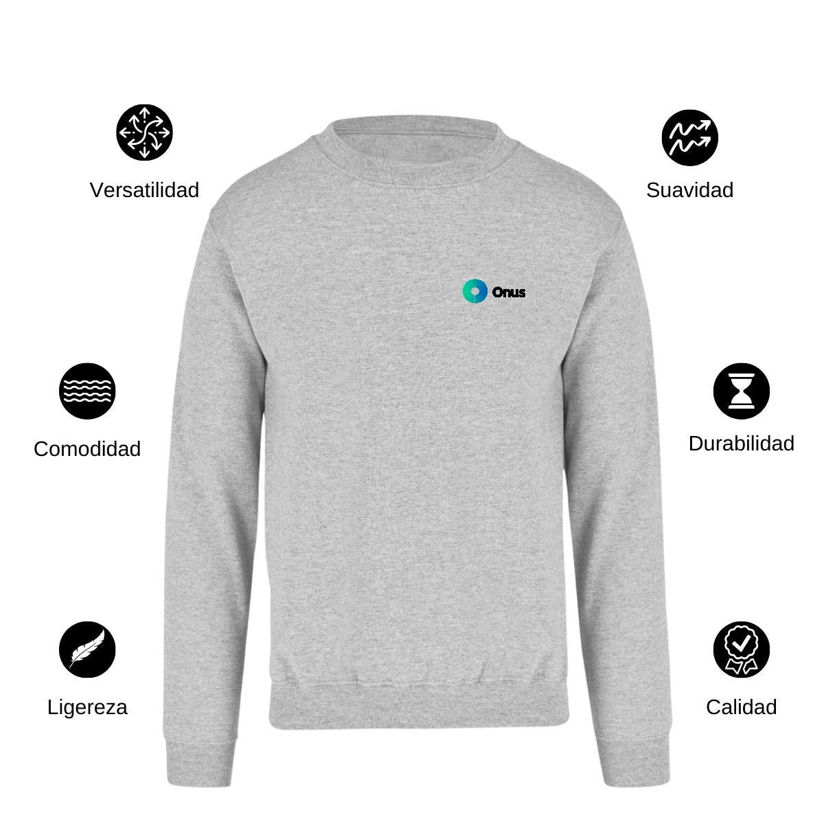 Sudadera Unisex Gris Personalizable Escudo