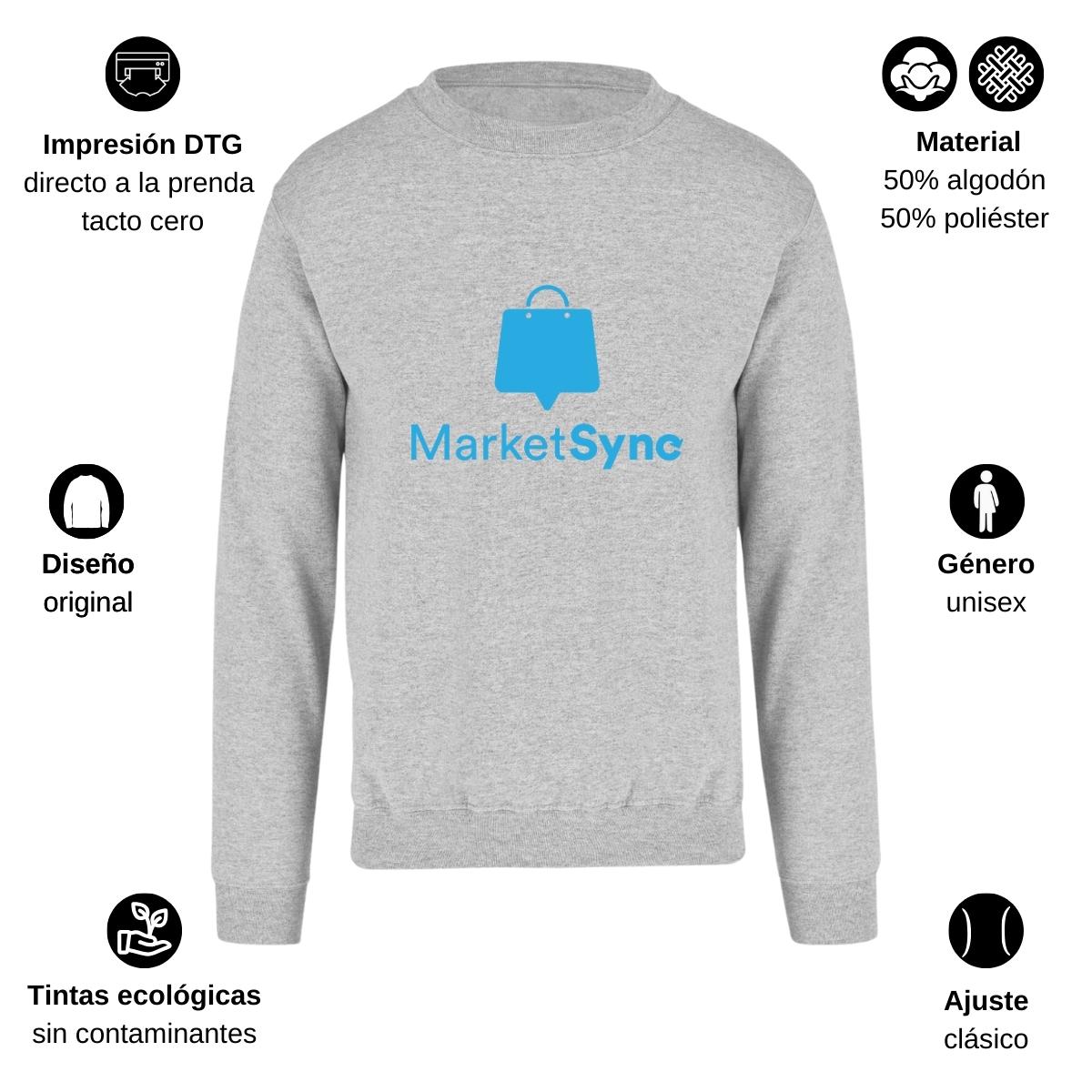 Sudadera Unisex Gris Personalizable Logo