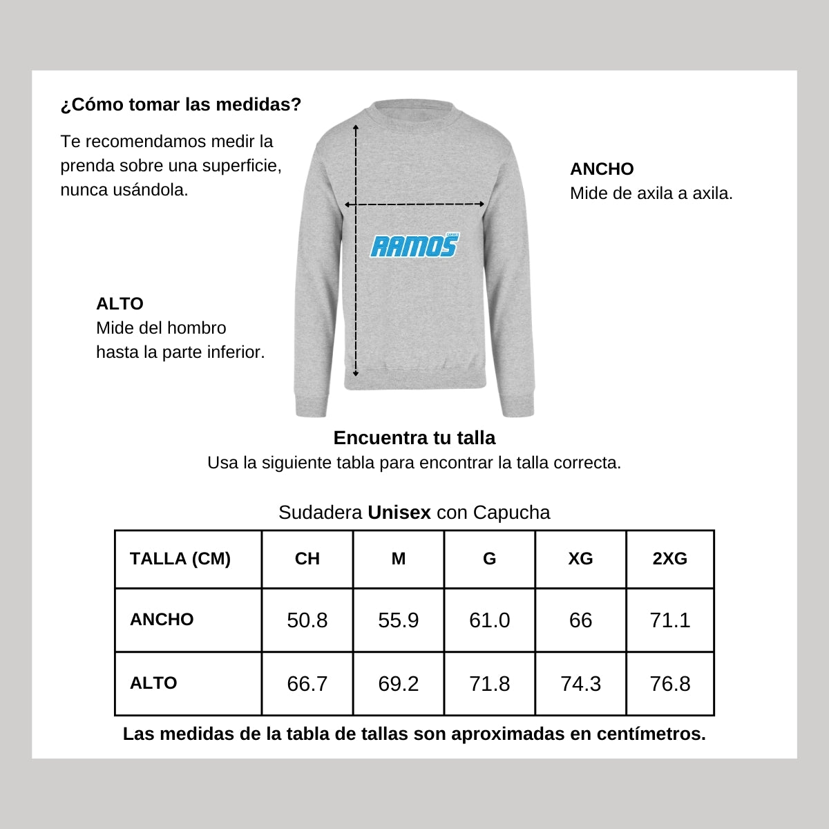 Sudadera Unisex Gris Personalizable Logo