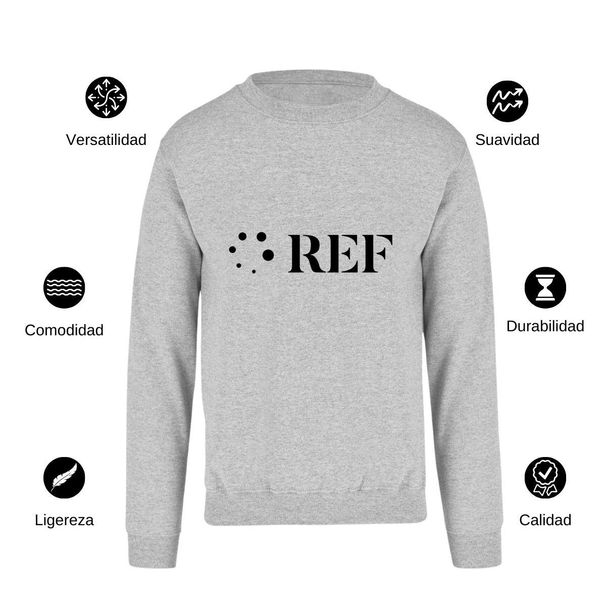 Sudadera Unisex Gris Personalizable Logo