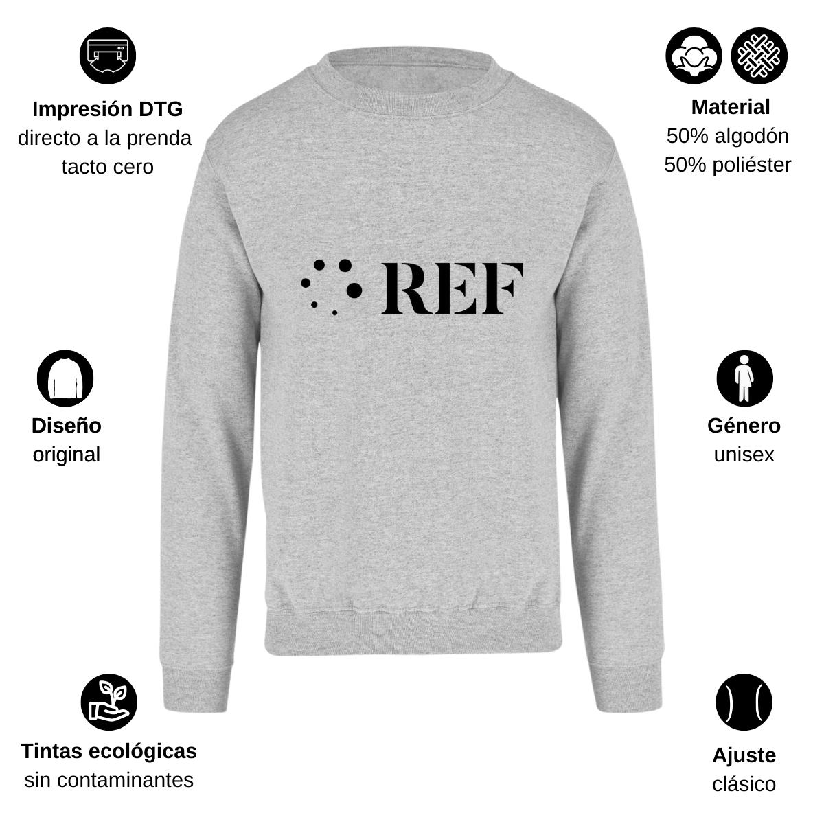 Sudadera Unisex Gris Personalizable Logo