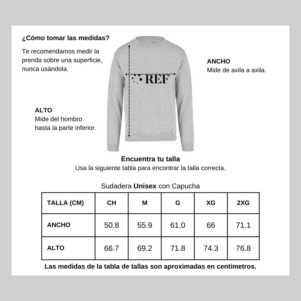 Sudadera Unisex Gris Personalizable Logo