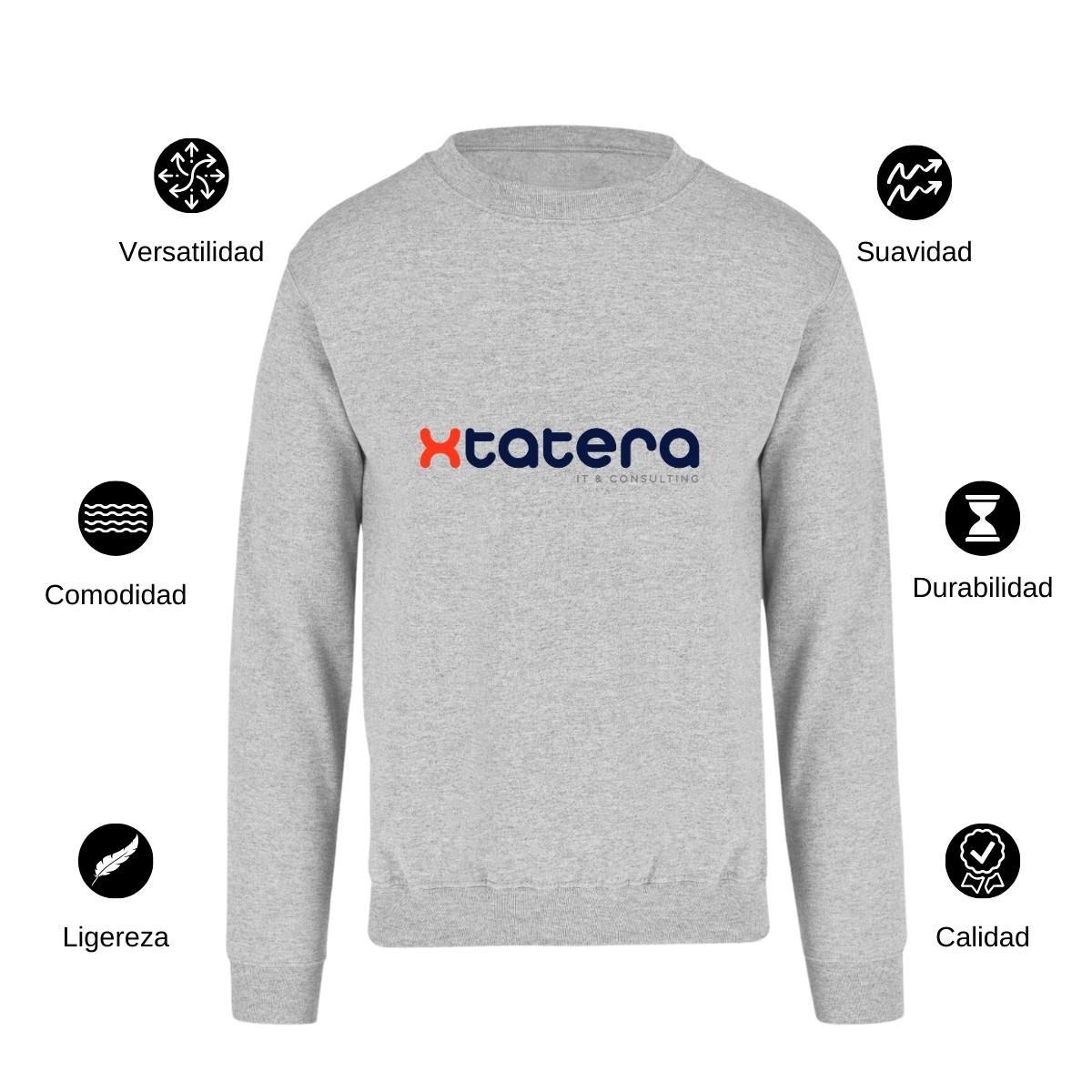Sudadera Unisex Gris Personalizable Logo