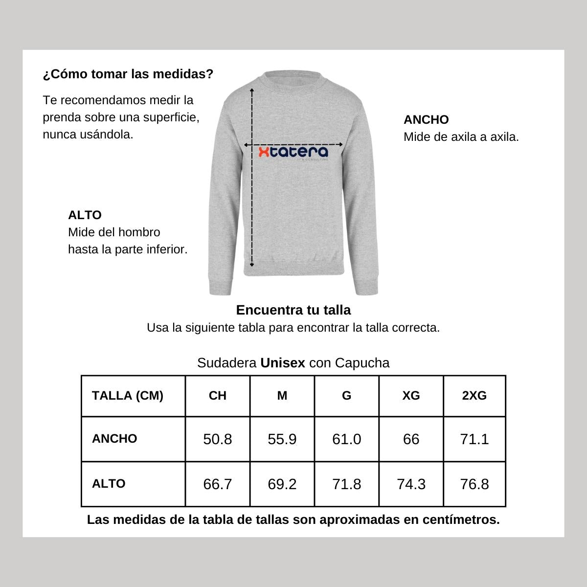 Sudadera Unisex Gris Personalizable Logo