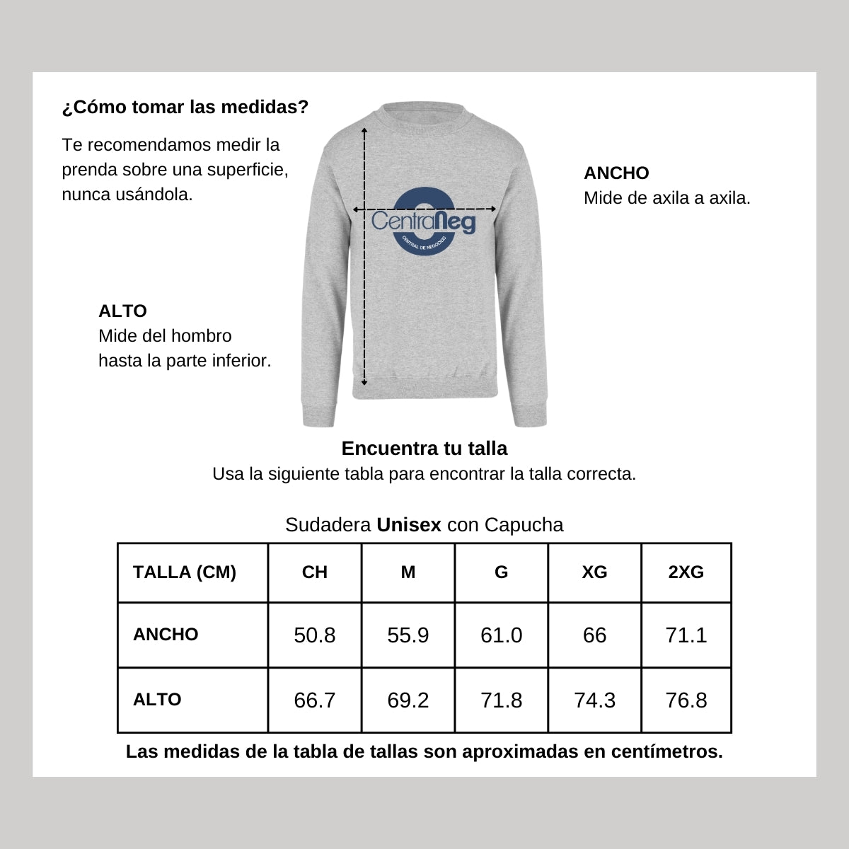 Sudadera Unisex Gris Personalizable Logo