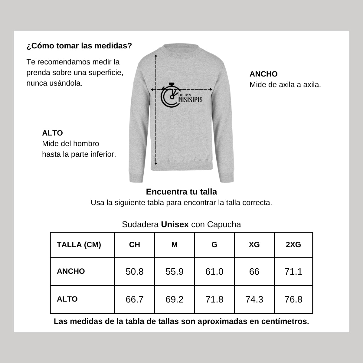 Sudadera Unisex Gris Personalizable Logo
