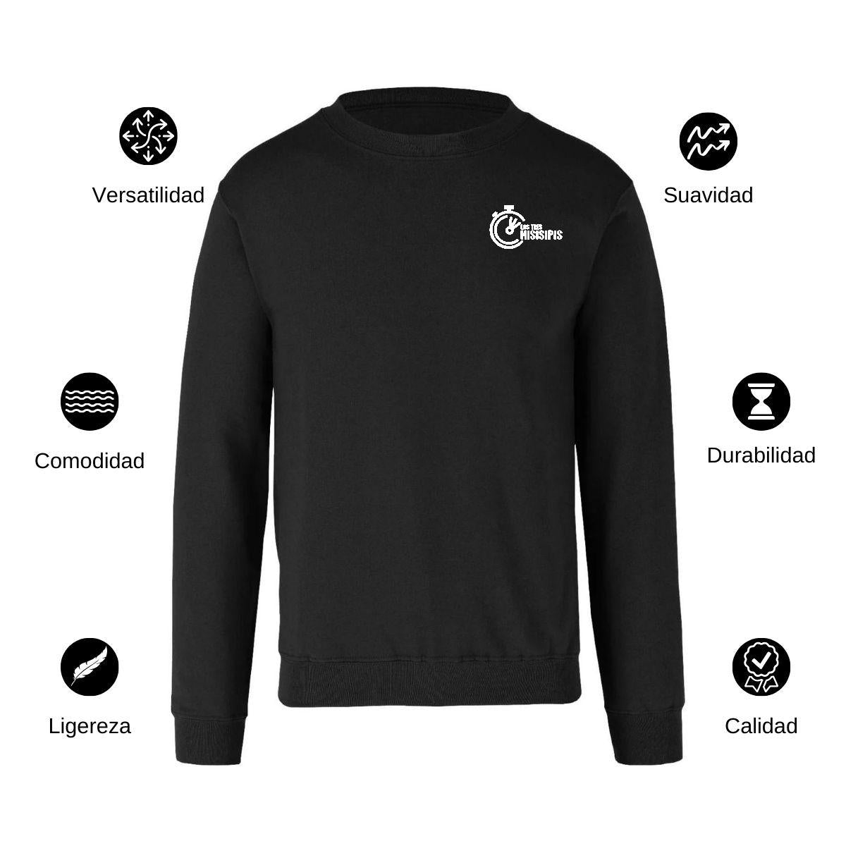 Sudadera Unisex Negro Personalizable Escudo