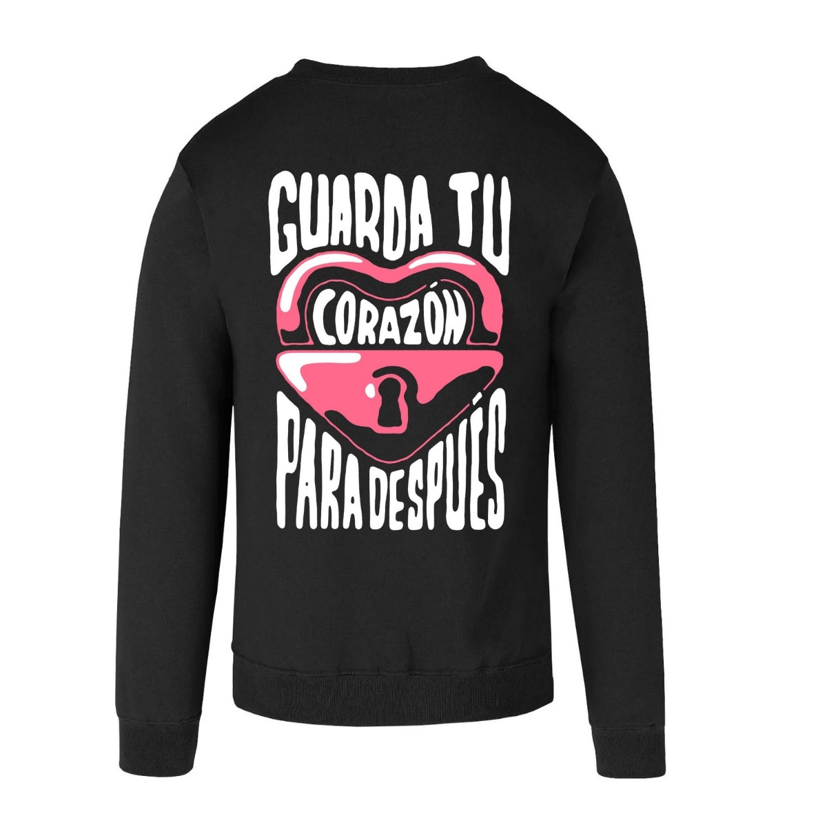 Sudadera Unisex Negro Personalizable Escudo Guarda tu Corazón