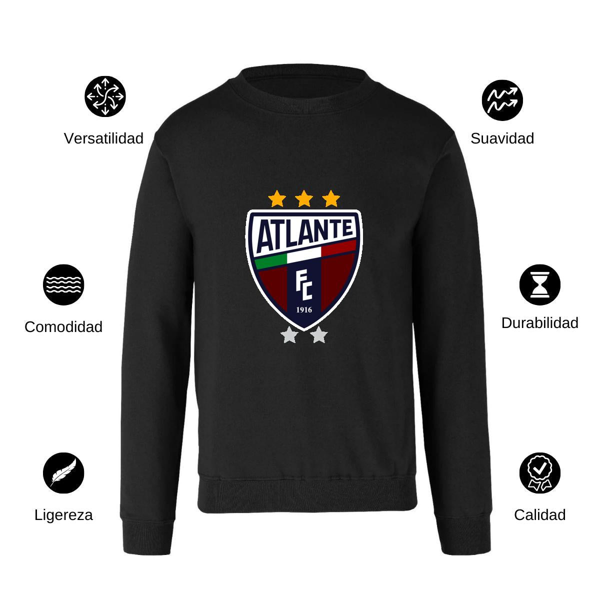 Sudadera Unisex Negro Personalizable Logo