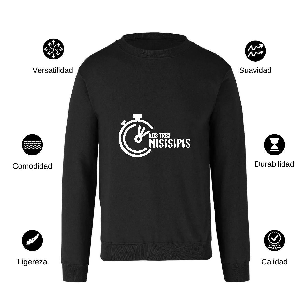 Sudadera Unisex Negro Personalizable Logo