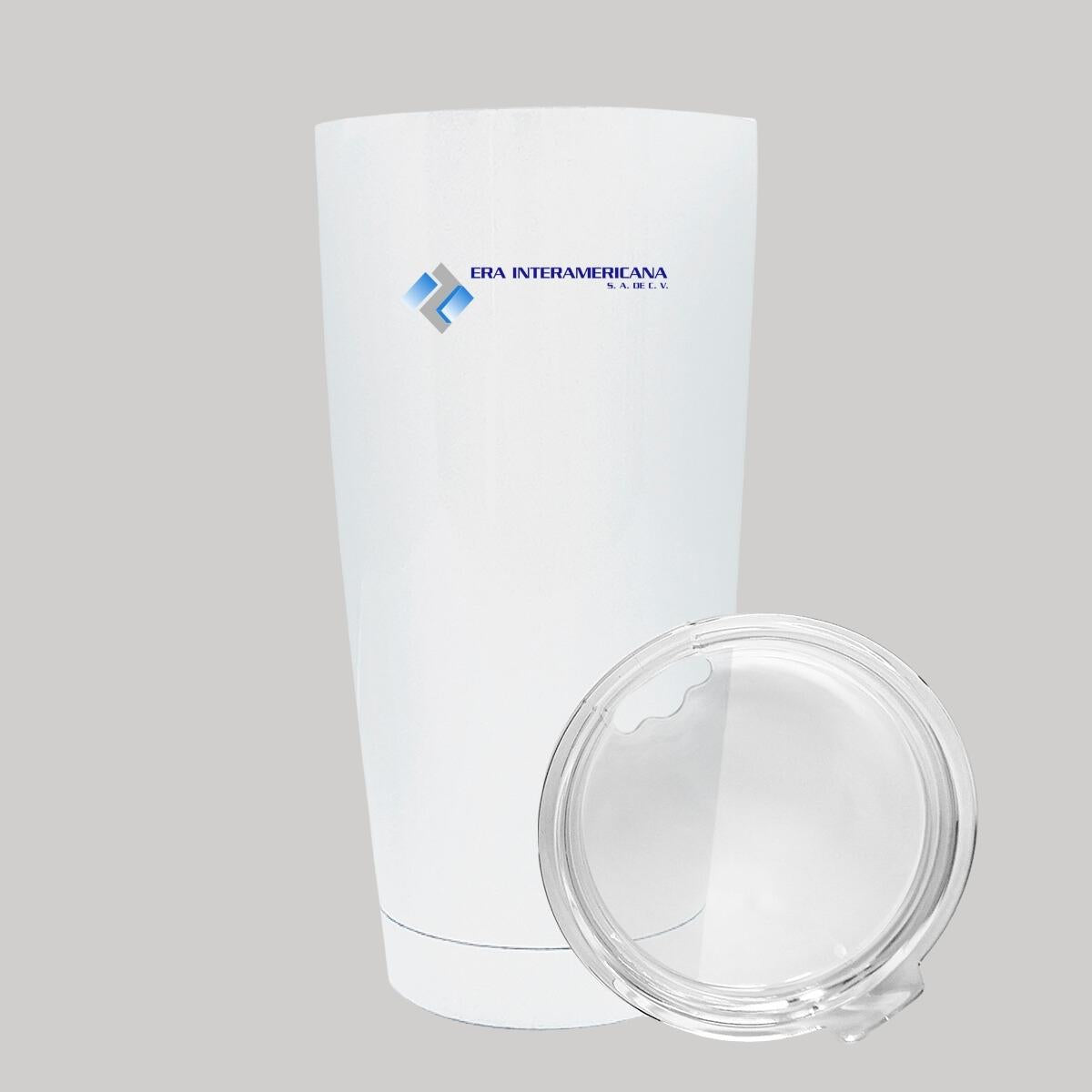 Termo Vaso Térmico 20 Oz Blanco Personalizable Logo