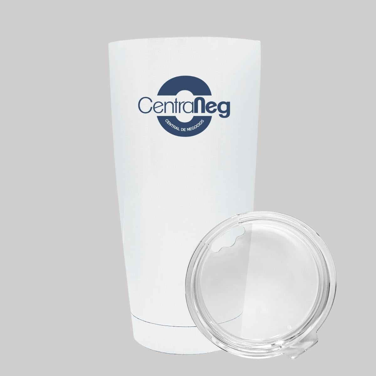 Termo Vaso Térmico 20 Oz Blanco Personalizable Logo